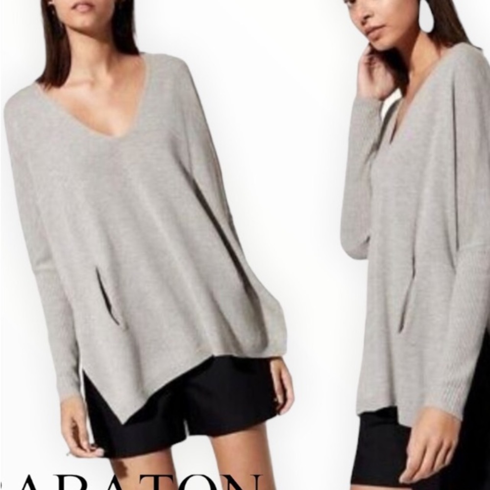 Aritzia,Babaton With Linen, Women’s XXS/XS, Slouchy, Minimalist Sweater, EUC